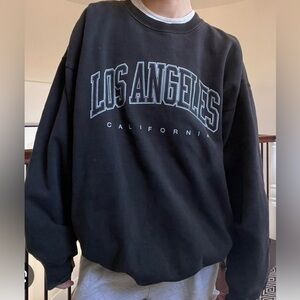 Brandy Melville black Los Angeles oversized sweatshirt